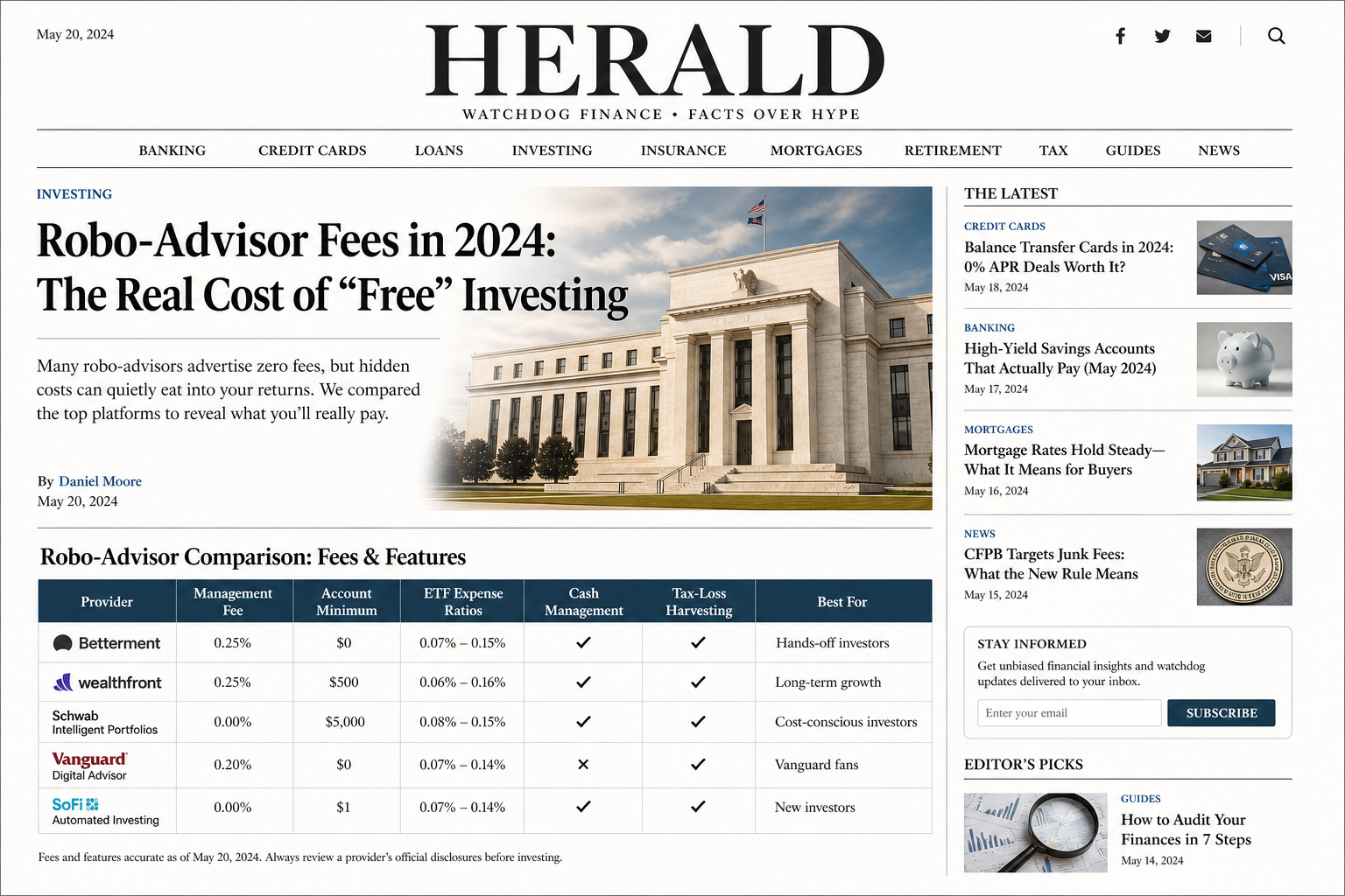 Herald template preview
